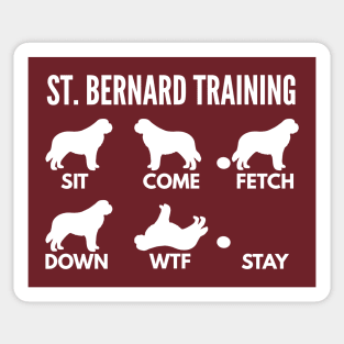 St. Bernard Training St. Bernard Dog Tricks Sticker